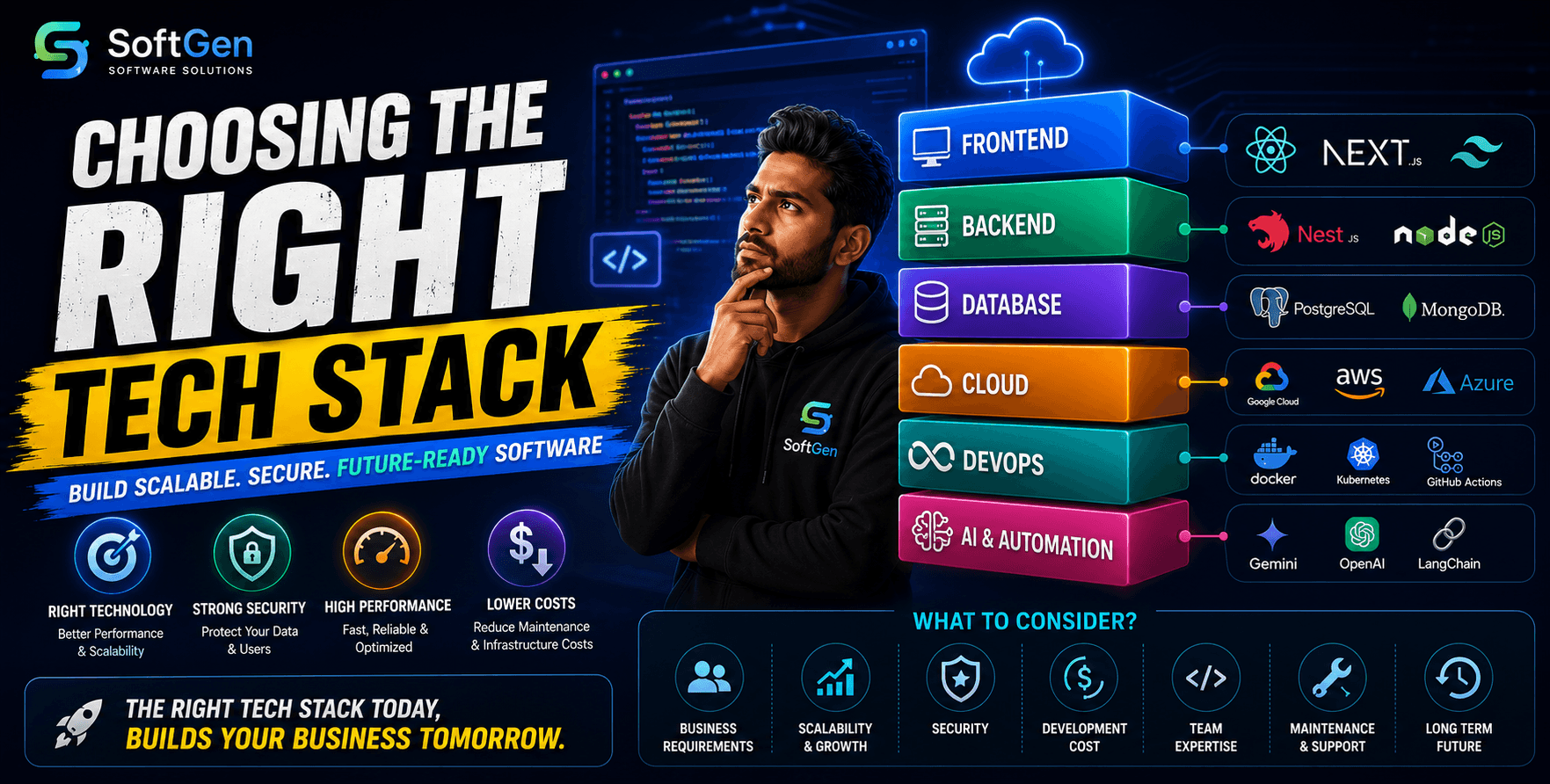 Choosing the Right Tech Stack for Your Software Project: A Complete Guide