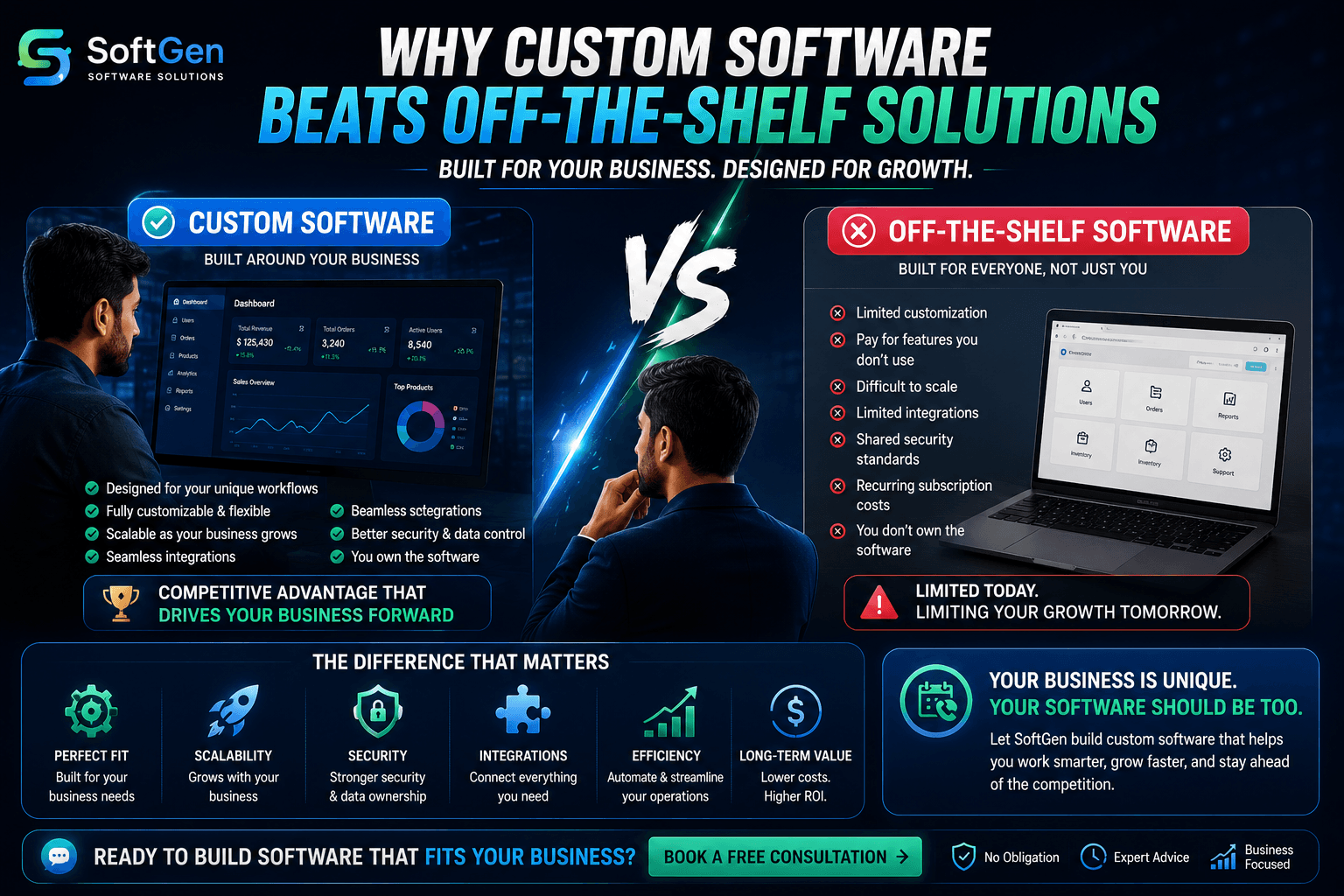 Why Custom Software Beats Off-the-Shelf Solutions