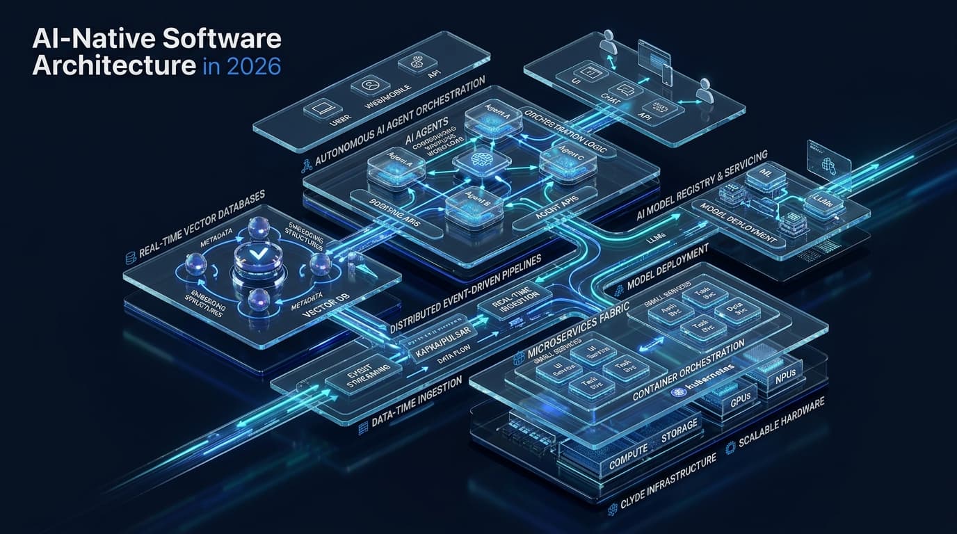 AI Native Software Architecture in 2026 Diagram