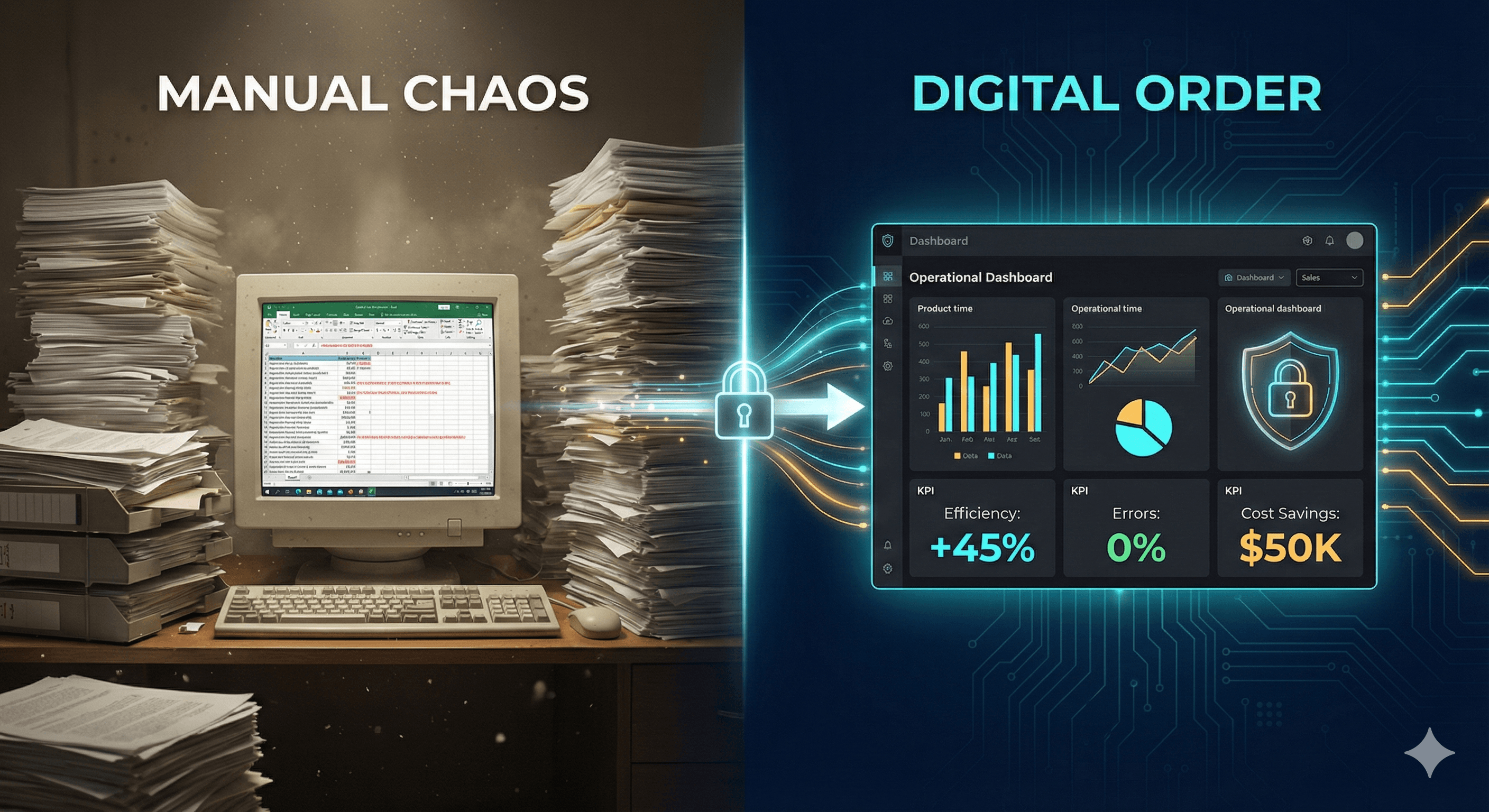 Business analytics dashboard