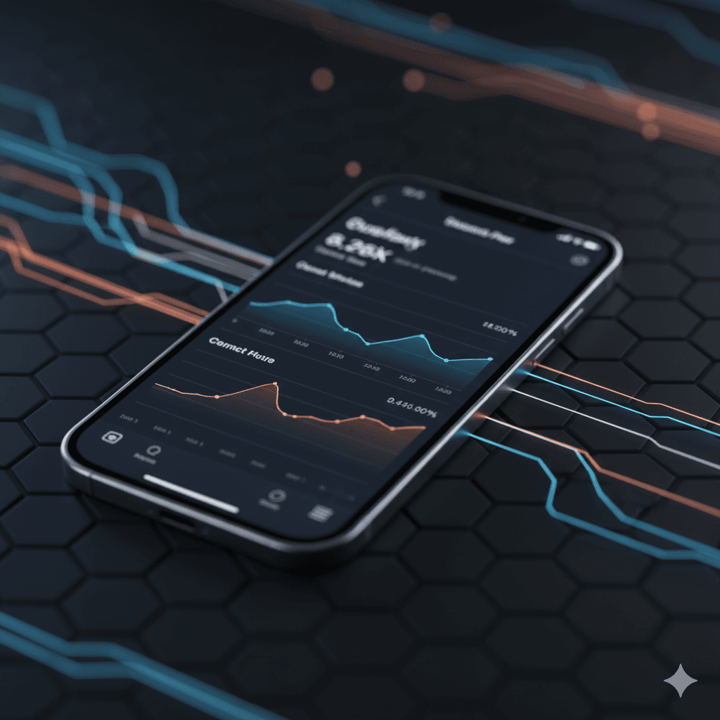 Mobile application mockup