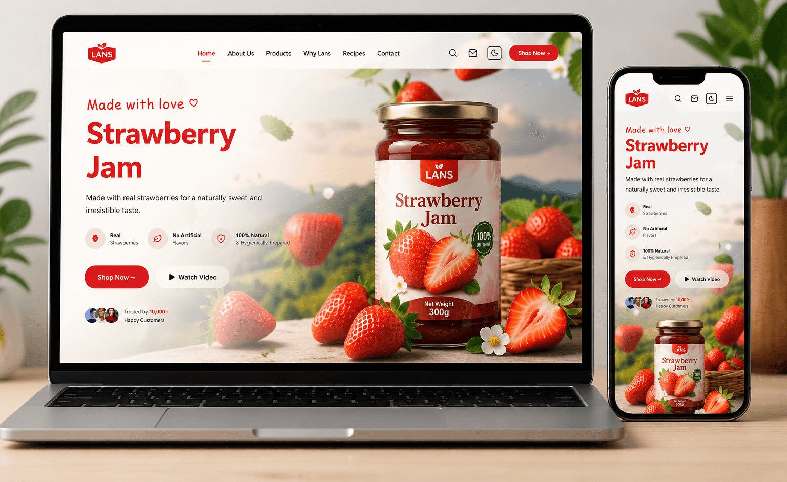 Lans β Premium Food & E-Commerce Ecosystem