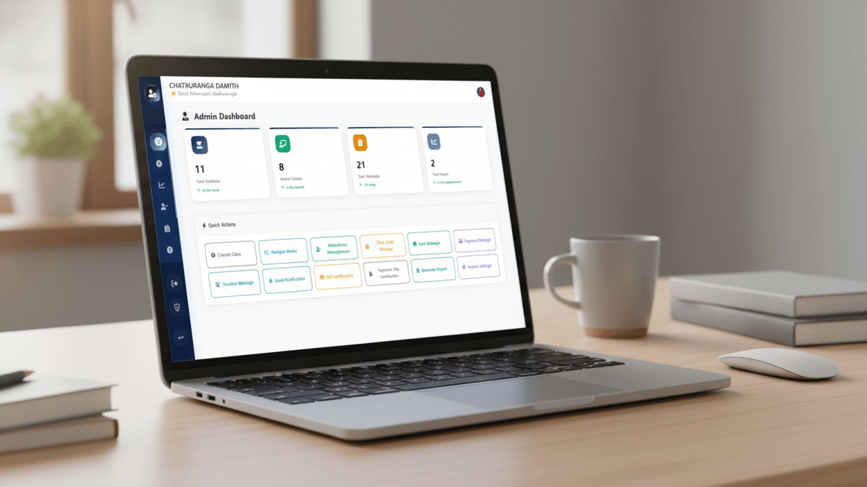 Tuition Institute LMS Dashboard Overview
